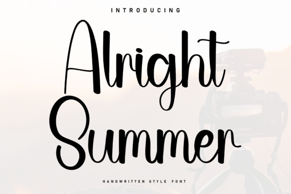 Alright Summer: A Handwritten Font for Authentic Design