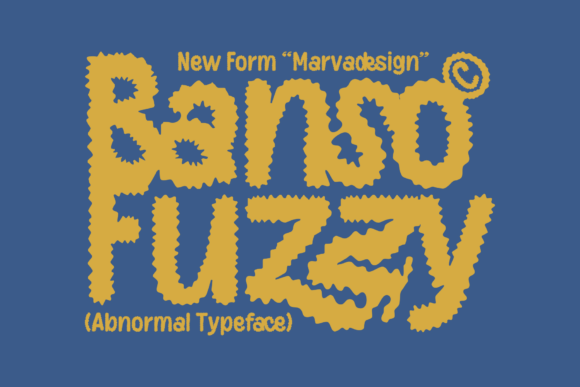 Banso Fuzzy: The Experimental Typeface for Bold Branding