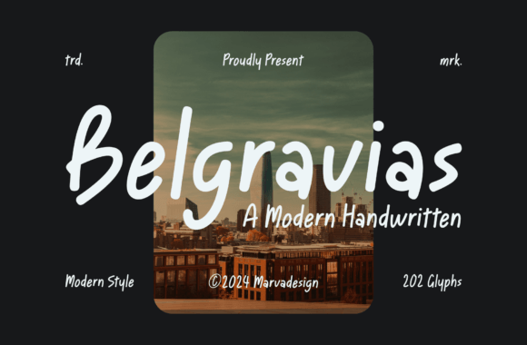 Belgravias: A Modern Handwritten Font for Distinctive Design