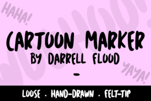 Cartoon Marker: A Charming Hand-Drawn Font for Creative Projects