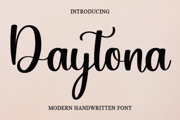 Daytona: Elevate Your Design with Elegant Handwritten Style