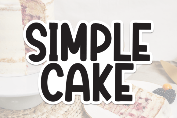 Simple Cake: A Sweet Handwritten Font for Modern Design