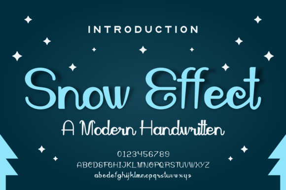 Snow Effect: A Friendly Handwritten Font for Creative Projects