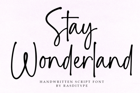 Stay Wonderland: Elevate Your Projects with Handwritten Charm