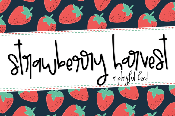 Strawberry Harvest: A Playful Font for Fresh Branding