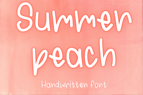 Summer Peach: A Font for Sun-Kissed Design Projects